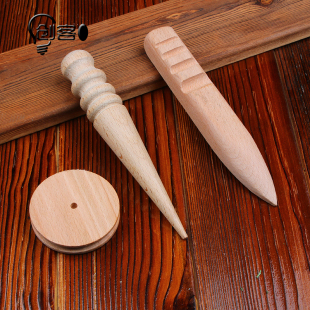 皮具打磨棒 皮革边缘处理 手工皮艺DIY工具 磨边木棒皮边抛光修边