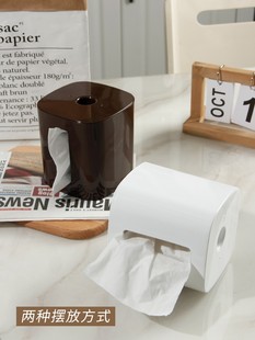 日本进口卷纸筒客厅厨房创意纸巾盒手纸盒车载卫生纸盒纸巾卷纸盒