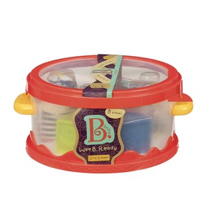 牙胶软胶宝宝益智玩具 聪明宝贝游戏时间洗澡玩具套装 美国B.Toys