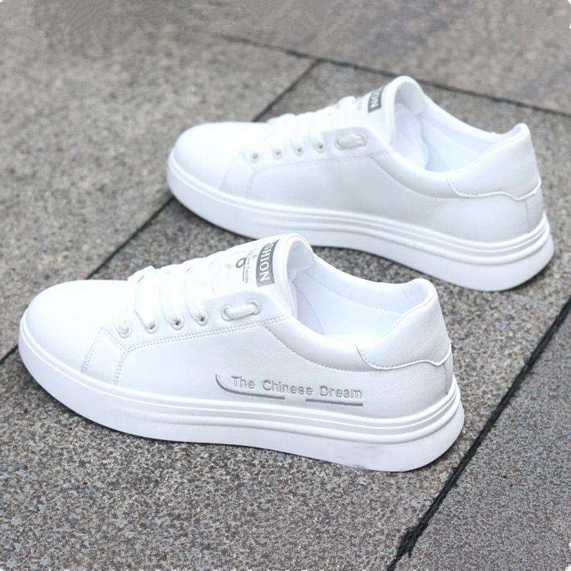百搭板鞋 2024新款 男潮鞋 夏季 韩版 子青年白色运动休闲鞋 透气小白鞋