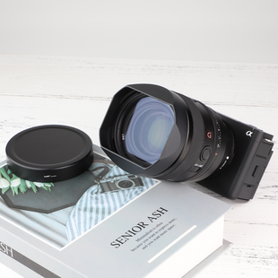 镜头50 50mm 遮光罩适用索尼 方形金属 新款 F1.4 号歌