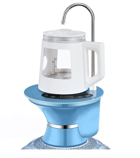 水电动抽水器矿泉水桶吸水加热壶烧水器上水泵桌桶两用玻璃壶 桶装