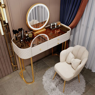 轻奢高级梳妆台玻璃卧室现代简约网红ins小户型化妆桌 2022年新款