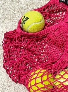 篮球编织网兜收纳网球拎包网袋收纳袋购物网兜网兜足球单肩包手提