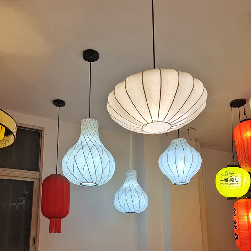 布艺吊灯 饭店餐厅异型日式 专业定制灯具非标工程酒店大堂会所中式