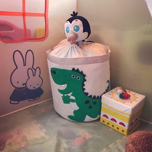 儿童玩具收纳箱筐桶宝宝毛绒整理分类袋神器脏衣篮篓布艺大容量娄