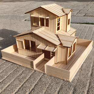 雪糕棒木条diy木棍儿童手工制作房子建筑模型材料包冰棒棍雪糕棍