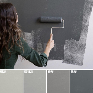 内墙乳胶漆室内家用彩色无甲醛防水涂料 墙面油漆卧室小桶自刷新品