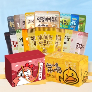 韩国汤姆农场扁桃仁芭蜂蜂蜜黄油巴旦木坚果大礼盒零食年货送礼包