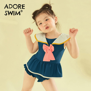 爱多尔2023夏季 新款 小裙儿童游泳衣 女童分体泳衣中大童宝宝公主款
