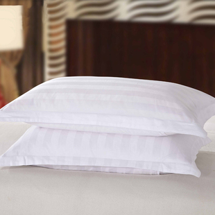 宾馆酒店专用枕套白色全棉五星级民宿客房枕头套纯色纯棉单个纯白