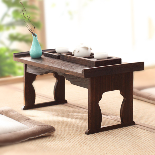小地台桌 可折叠实木榻榻米茶几炕桌飘窗桌国学茶艺矮桌古琴桌日式