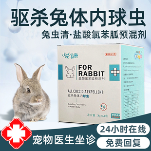 球虫病药兔子常用药预防球虫药兔子驱虫药拉肚药宠物兔球虫药专用