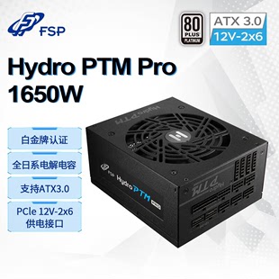 PTM 新版 白金牌全模组电源 Pro ATX3.1 1650W FSP全汉电源Hydro