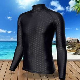 新款 飞鱼未来男士 速干户外浮潜游泳潜水服水母衣 泳衣上衣分体长袖