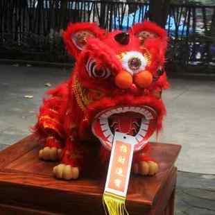 新款 饰送礼 大号木偶狮摆件装 开学 中国风民间传统手工舞狮工艺品