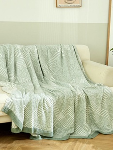 成人冰丝凉感竹棉毯子午睡空调毯夏凉被 薄款 竹纤维盖毯毛巾被夏季