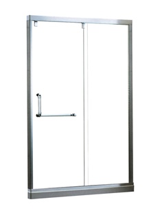 定制不锈钢整体淋浴房干湿分离隔断一字型浴室卫生间家用玻璃门洗