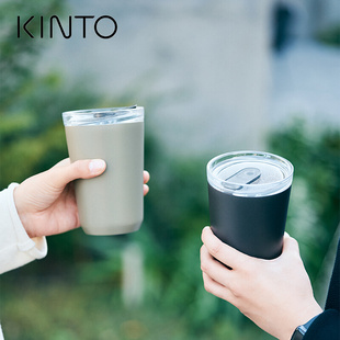 双层不锈钢情侣水杯 保温咖啡杯 车载便携随行杯 日本KINTO