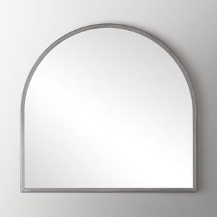 化妆镜镜做旧梳妆镜浴室镜子 复古镜子网红高级感拱形全身美式 法式