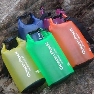 PVC防水包半透明漂流袋单双肩游泳包户外浮潜运动包 沙滩防水桶袋