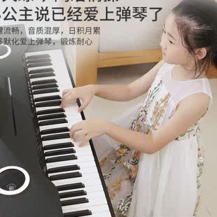 俏娃宝贝电子琴61键木质儿童电子琴36812岁初学入门电子琴女孩