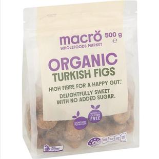 澳洲macro organic figs有机土耳其无花果干500g turkish