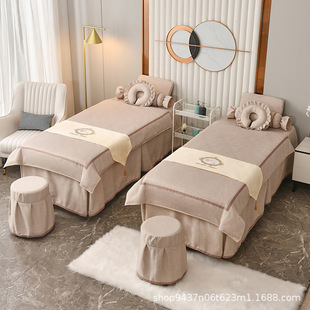 高档美容院专用床套头疗皮肤管理床单 通用款 美容床四件套四季