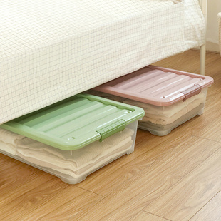 衣服储物 直销床底收纳箱扁平塑料特大号透明床下收纳整理箱抽屉式