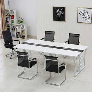 广州会议桌办公家具简约现代长方形会议桌公司简易桌培训洽谈桌椅