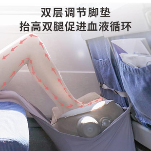 坐车飞机睡觉神器宝宝儿童枕充气脚垫搁脚放脚垫脚凳腰枕腰靠旅行