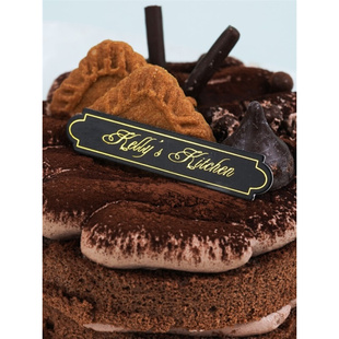 饰 生日蛋糕插牌定制做logo插片小卡片烘焙烫金甜品标签设计印刷装
