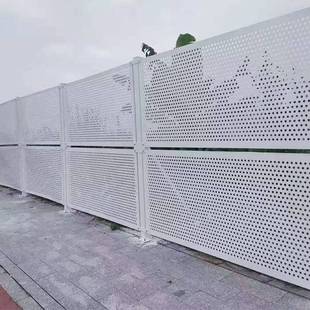 工地施工冲孔防风围挡道路隔离挡板镀锌金属建筑安全防护栏网定制