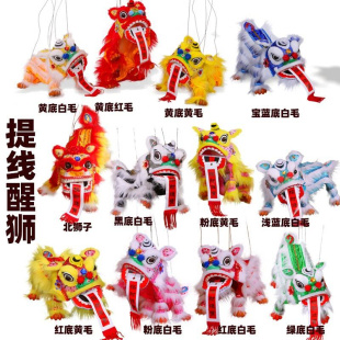 提线木偶儿童手狮中国古风汉服拍摄民间传统手工艺术礼品