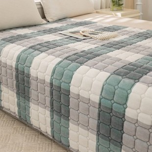珊瑚绒折叠毯子1.5m 毛毯垫法兰绒床褥垫防滑毛毯床单冬季 床上铺