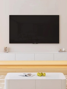 简约客厅现代家用悬浮小型小型悬空壁挂电视 电视柜实木悬挂式 新品