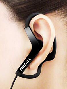 运动跑步耳机有线久戴不痛不伤耳typec手机通用带麦线控新 挂耳式
