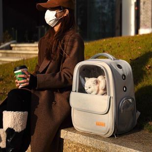猫包外出便携猫背包太空舱宠物猫咪狗狗双肩携带书包高颜值防应激