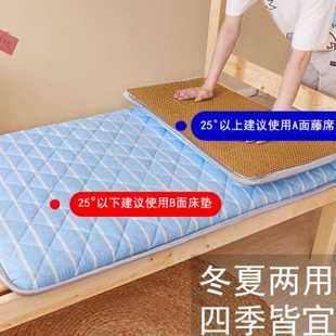 大学生宿舍专用单人床藤席凉席床垫上下铺软垫海绵垫垫被冬夏两用