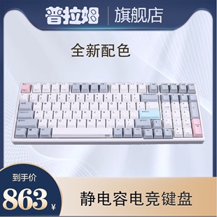 普拉姆 X99GT Mini84V6 104电竞赛事级1ms响应静电容键盘 宁芝NIZ