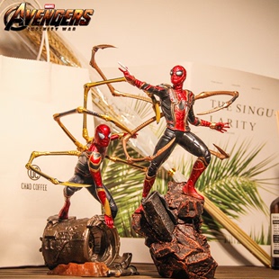 英雄远征复仇者联盟4钢铁蜘蛛侠手办电影模型玩具摆件全套限量版