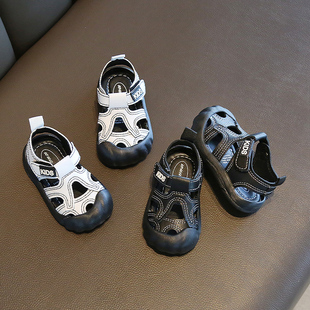 儿童鞋 婴幼儿包头凉鞋 3岁男童夏季 小童鞋 宝宝软底防滑学步鞋