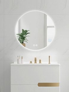 定制圆形镜前灯现代简约背光led壁挂圆镜灯浴室卫生间防雾超薄氛