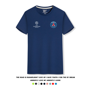 大巴黎 T恤梅西姆巴佩同款 2023欧冠巴黎圣日耳曼训练球衣速干短袖