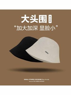 Classy key日本设计师联名款 显脸小遮阳帽 防晒渔夫帽大头围女夏季