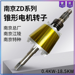 南京江陵总厂特种锥形电机转子 转子轴0.4 转子轴 18.5KW电机转子