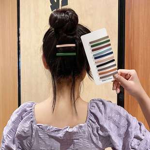 韩国网红ins碎发发夹顶夹刘海边夹少女后脑勺头发夹子头饰字夹