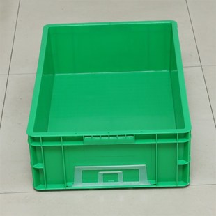 600 400 塑胶箱周转箱塑胶周转R箱收纳框塑料物料 160绿色周转箱