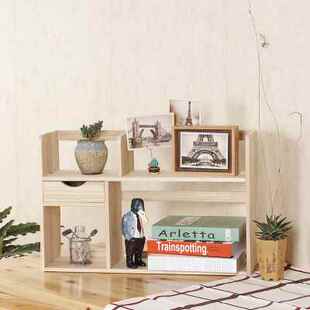 桌上实木小书架学生寝室桌面置物架简易收纳办公室小型原木 包邮