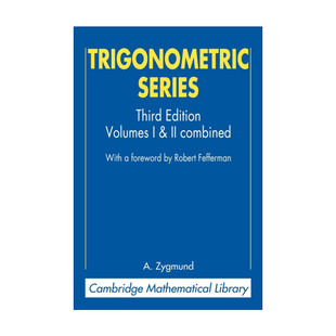 进口英语原版 A.吉格曼 三角级数 Series 书籍 英文版 Trigonometric 剑桥数学图书馆系列 英文原版